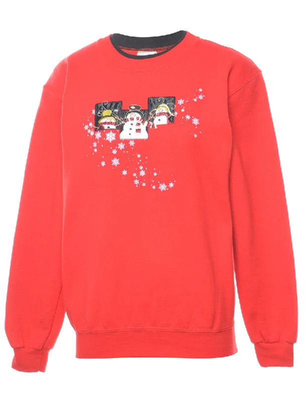 Snowman Christmas Jumper - S