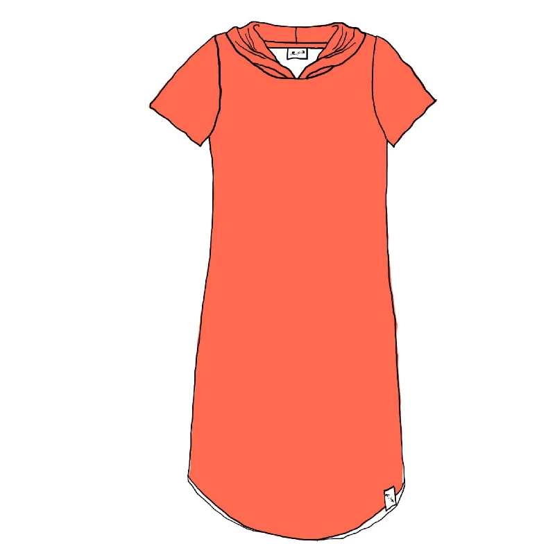 Vivid Coral Yoga - Shoreline Dress