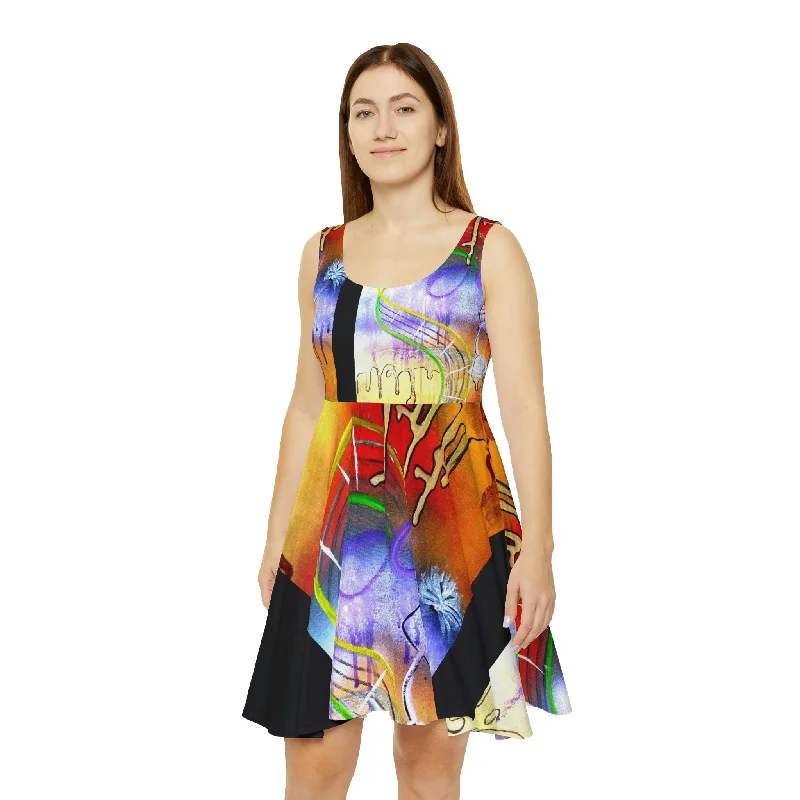 Women's Skater Dress (AOP) MARDI GRAS