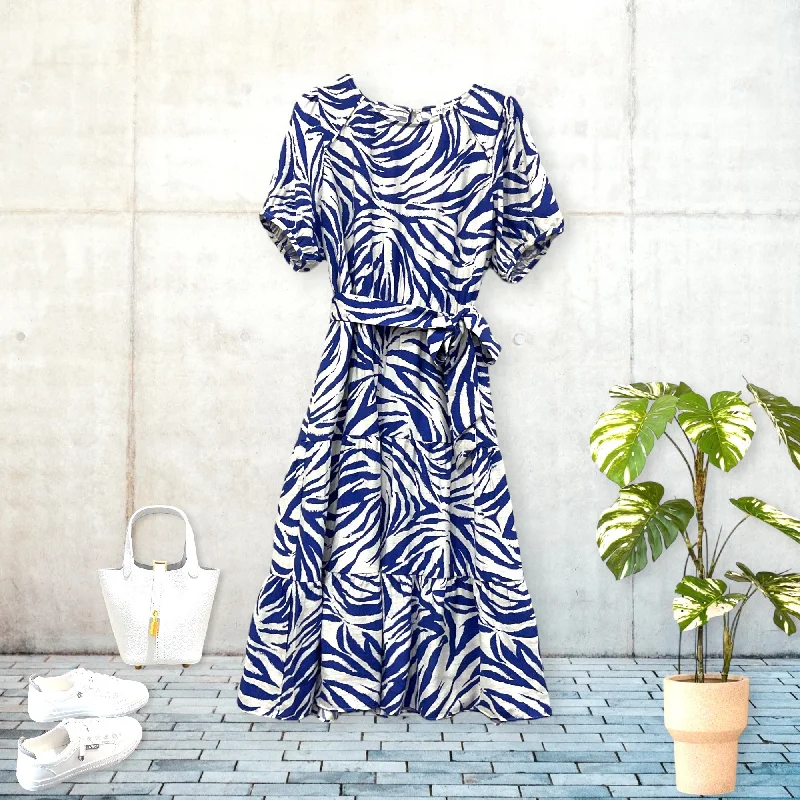 Patch Casual Cotton Printed Long Dress