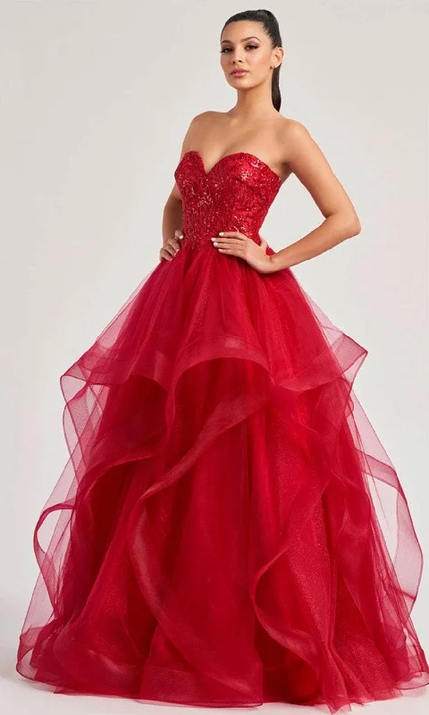 Colette By Daphne CL8290 - Sweetheart Lace Up Gown