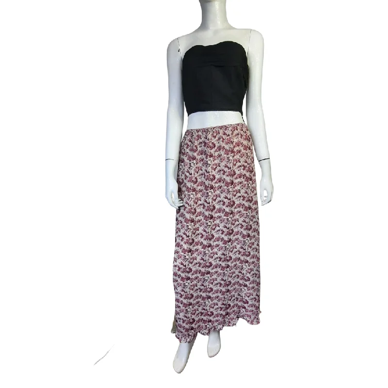 Kathy Ireland Floral Maxi Skirt Size L