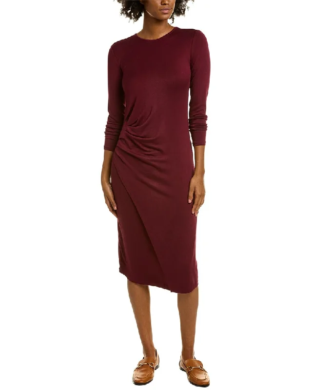 Vince Gathered Midi Dress