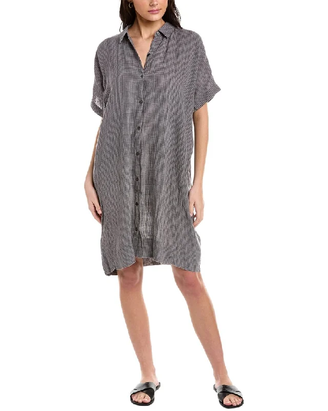 EILEEN FISHER Linen Shirtdress