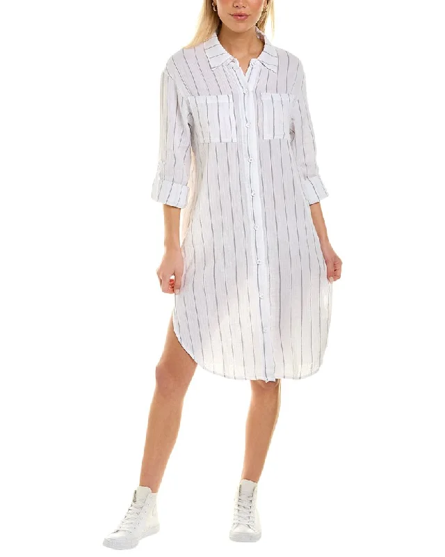 Monrow Gauze Shirtdress