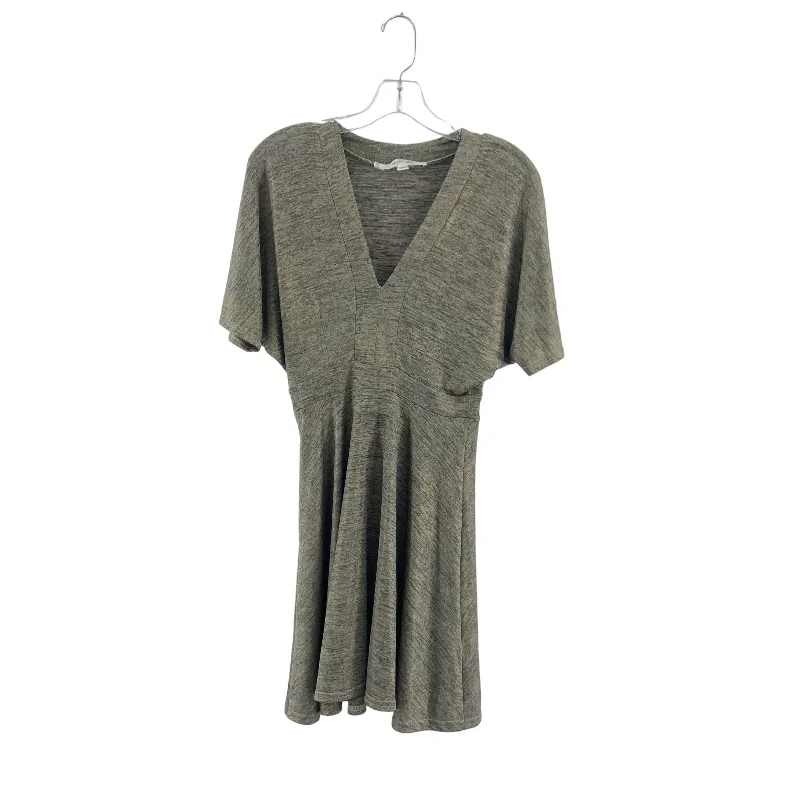 Oh My Love London Women's Beige V-Neck A-Line T-Shirt Dress Size XS