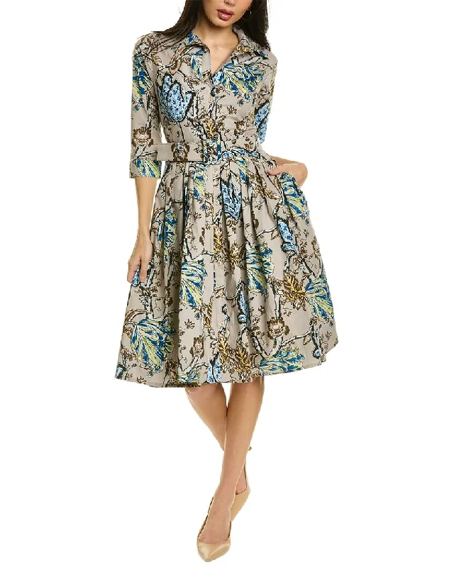 Samantha Sung Audrey 2 3/4-Sleeve Shirtdress