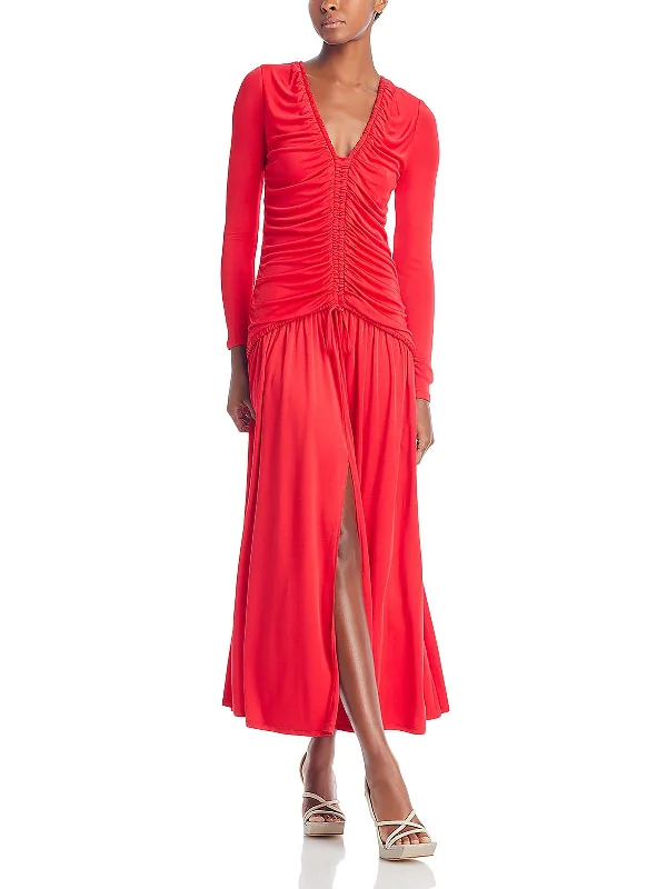 Womens Bodycon Long Sleeve Evening Dress